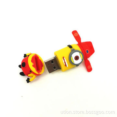 Minions Style Promotional USB Flash Drive with 1 to 32GB Capacity, Free Sample and Package